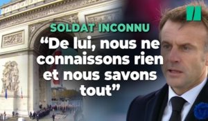 Emmanuel Macron a livré un message lors de son hommage au soldat inconnu
