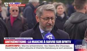 "Nous voulons donner de la fraternité": le grand rabbin de France s'exprime avant la marche contre l'antisémitisme
