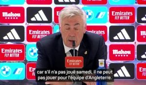 13e j. - Ancelotti : "Bellingham ne pourra pas jouer avec l'Angleterre"