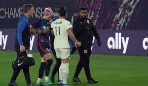 Football féminin: Megan Rapinoe sort blessée lors de son dernier match