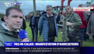 Inondations dans le Pas-de-Calais: des agriculteurs bloquent l'entrée de Calais avec des tracteurs et demandent une meilleure évacuation des eaux au gouvernement