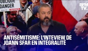 Marche contre l'antisémitisme: "Jean-Luc Mélenchon a été indécent et évidemment la venue de Marine Le Pen était une manière de s'acheter une virginité", estime Joann Sfar