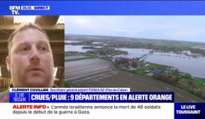Inondations dans le Pas-de-Calais: "Il y a un gros ras-le-bol, une grosse inquiétude" des agriculteurs, confie Clément Cuvillier (FDSEA)