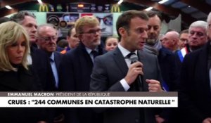Emmanuel Macron annonce le classement de 244 communes en état de catastrophe naturelle