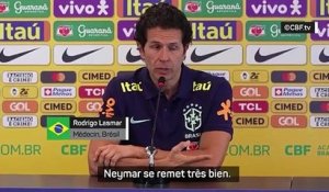 Le médecin de la Seleçao assure que Neymar "récupère bien"