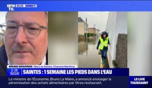 "Si on n'a pas de précipitations, on va vers une décrue": le maire de Saintes, en Charente-Maritime, fait le point sur les inondations