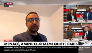 Menacé après ses prises de position, l’ex-président du Printemps républicain Amine El-Khatmi annonce dans "Morandini Live" quitter Paris: "J’ai peur pour ma sécurité mais celui qui me fera taire n’est pas né !" - Regardez