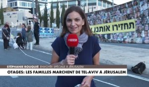 Otages : les familles marchent de Tel-Aviv à Jérusalem