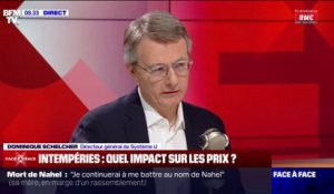 Dominique Schelcher, directeur général de Système U, estime que les tempêtes auront un impact sur les récoltes et sur les prix des produits frais