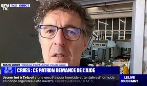Marc Leroy, imprimeur à Saint-Léonard (Pas-de-Calais): "Les dommages sont estimés à plus de 10 millions d'euros (...) tout est détruit"