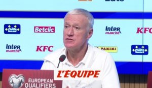 Deschamps : « Respecter l'adversaire, c'est aller jusqu'au bout » - Foot - Qualif. Euro - Bleus