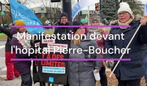 Manifestation devant l'Hôpital Pierre-Boucher – Sylvain Daignault