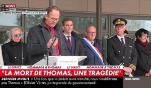 Hommage à Thomas dans son lycée - Regardez la minute de silence, suivie de longs applaudissements, observée ce midi à Romans-sur-Isère - VIDEO