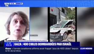 Claire Magone, directrice de MSF: "Un convoi humanitaire a été ciblé par les forces israéliennes" à Gaza