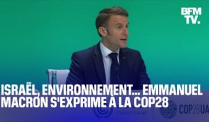 Situation en Israël, réchauffement climatique... La conférence de presse d'Emmanuel Macron à la COP28