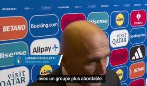 Italie - Spalletti : "Nous aurions préféré un groupe plus abordable"