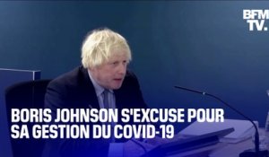 “Je suis désolé”: Boris Johnson présente ses excuses aux familles des victimes du Covid-19