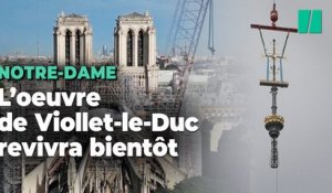 La flèche de Notre-Dame de Paris a retrouvé sa croix