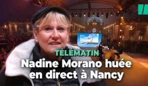 L’émission Télématin avec Nadine Morano interrompue par des manifestants