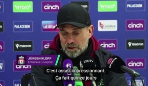 Klopp sur les 200 buts de Salah : "Ça fait 15 jours qu'on emmene le maillot partout"