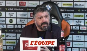 Gattuso (Marseille) : « Je suis très énervé par le scénario de la rencontre » - Foot - Ligue 1