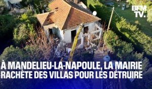 TANGUY DE BFM - À Mandelieu-la-Napoule, la mairie rachète 5 villas pour rendre des terrains à la nature