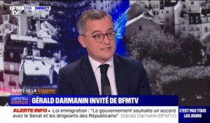 Projet de loi immigration: "Le gouvernement souhaite un accord", affirme Gérald Darmanin