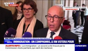 Loi immigration: "Nous nous battons pour cela depuis des mois, je dirais même des années", réagit Éric Ciotti