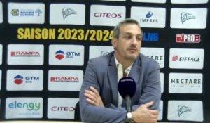 Reaction maritima du coach de Fos Rémi Giuitta après la défaite contre Antibes