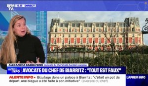Soupçons de bizutage à Biarritz: "Il a été licencié, il conteste, il avait une cible dans le dos depuis mars 2023", selon l'avocate du chef étoilé Aurélien Largeau