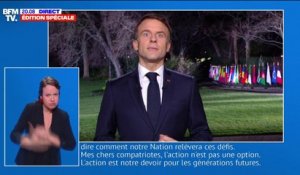 Emmanuel Macron: "L'action est notre devoir pour les générations futures"