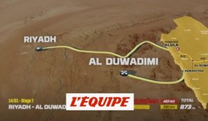 Le parcours de la septième étape - Rallye raid - Dakar