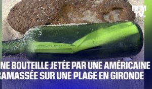 L'incroyable histoire de cette bouteille jetée à la mer par une Américaine en 2022 et repêchée par un Français en Gironde