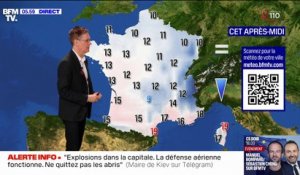 Des averses dans le nord-est de la France, avec des températures comprises entre 9°C et 19°C... La météo de dimanche 24 mars