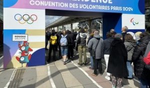 Jeux Olympiques - Paris 2024 - La Convention des volontaires de Paris 2024 a réuni 40 000 volontaires dans une ambiance de fête à Paris La Défense Arena à Nanterre