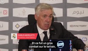Supercoupe d'Espagne - Ancelotti : "Un beau spectacle"