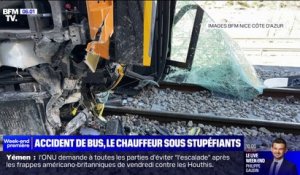 Alpes-Maritimes: un bus chute d'une dizaine de mètres, le chauffeur positif au stupéfiants