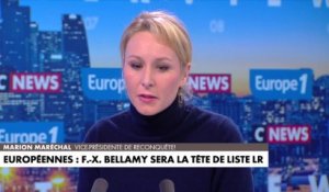 Marion Maréchal : «François-Xavier Bellamy est incohérent»