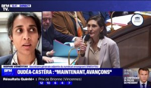 Sophie Vénétitay (SNES-FSU): "Pour sortir de la polémique, Amélie Oudéa-Castéra doit résoudre les questions de l'Éducation nationale"