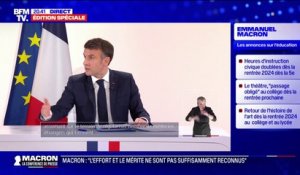 Emmanuel Marcon appelle à "briser certains tabous" et à ne pas avoir peur de "soulever certains mécontentements" au service des Français