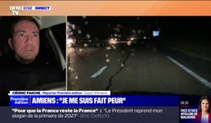 "Je me suis fait très peur": notre reporter Cédric Faiche raconte les conditions difficiles sur les routes à l'ouest d'Amiens en raison du verglas