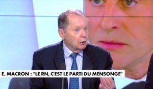 Philippe Bilger : «Emmanuel Macron est responsable de la montée du Rassemblement national»