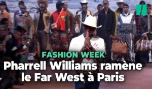 Pharrell Williams mélange Far West et Miley Cyrus pour le défilé Louis Vuitton
