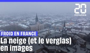 Froid en France : La neige (et le verglas) en images #shorts