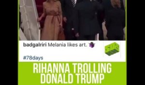 Rihanna Trolls Donald Trump With Melania  Meme