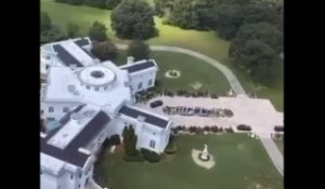 Rick Ross Looks At His Mansion From Helicopter