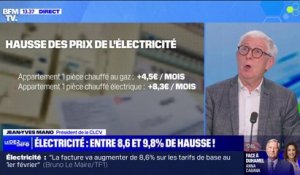 Jean-Yves Mano, président de la CLCV, sur la hausse des prix de l'électricité: " 50%  des Français doivent faire des choix entre les dépenses essentielles et le reste"