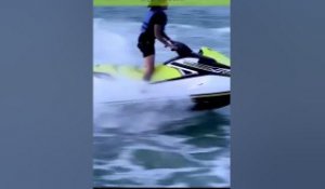 Young M.A Does An Insane Backflip From Boat #shorts
