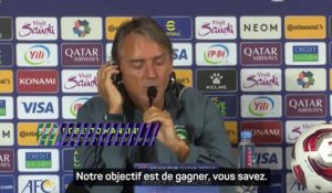 Mancini : “Notre objectif est de gagner”