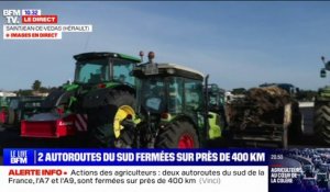 Colère des agriculteurs: l'A7 et l'A9, dans le sud de la France, fermées sur près de 400km